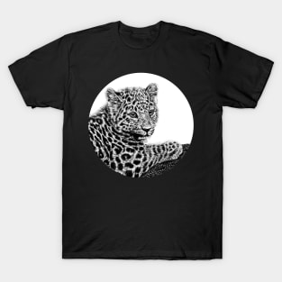 Amur leopard cub circle T-Shirt